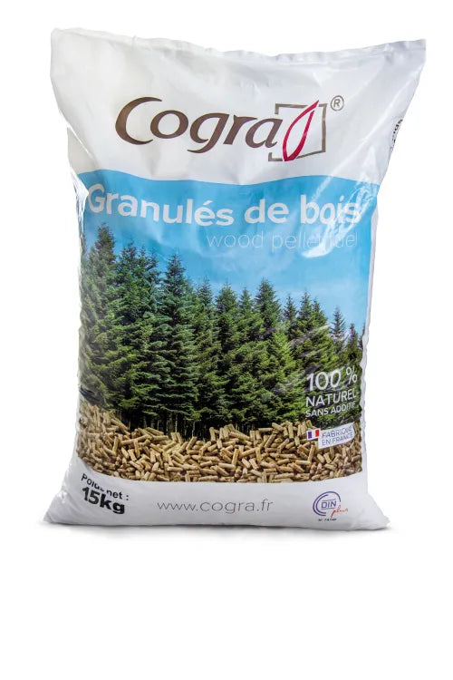 Palette granulés de bois COGRA (70 sacs de 15kg)